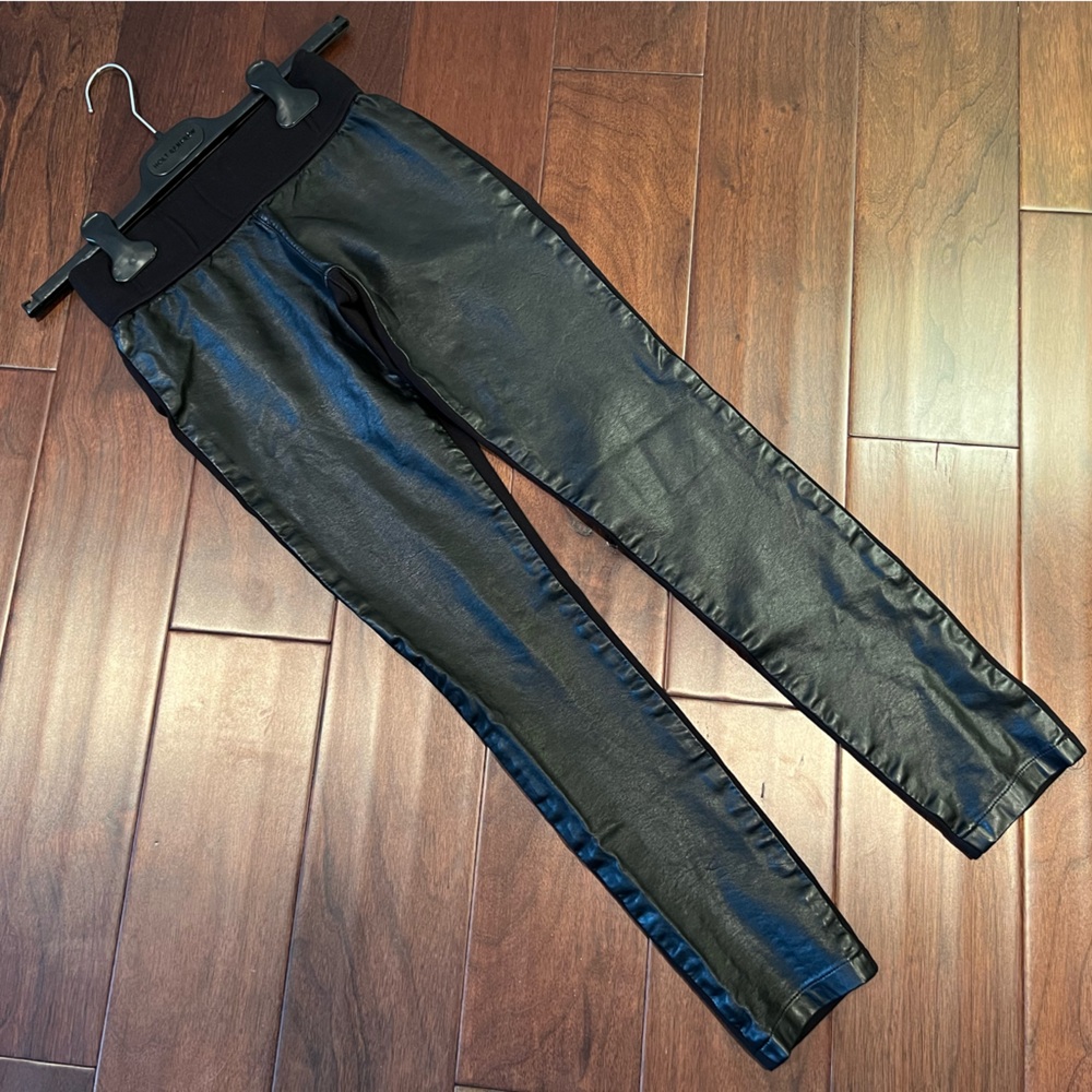 Club Monaco Tasha Flux Leather Leggings